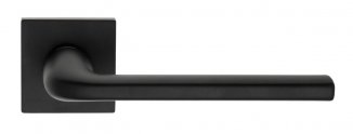 Дверная ручка на квадратном основании Fratelli Cattini "LINEA" 8-NM матовый черный