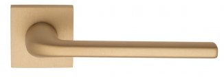 Дверная ручка на квадратном основании Fratelli Cattini "LINEA" 8-KD золото крайола