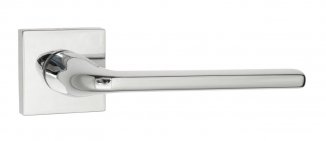 Дверная ручка на квадратном основании Fratelli Cattini "LINEA" 8-CR полированный хром